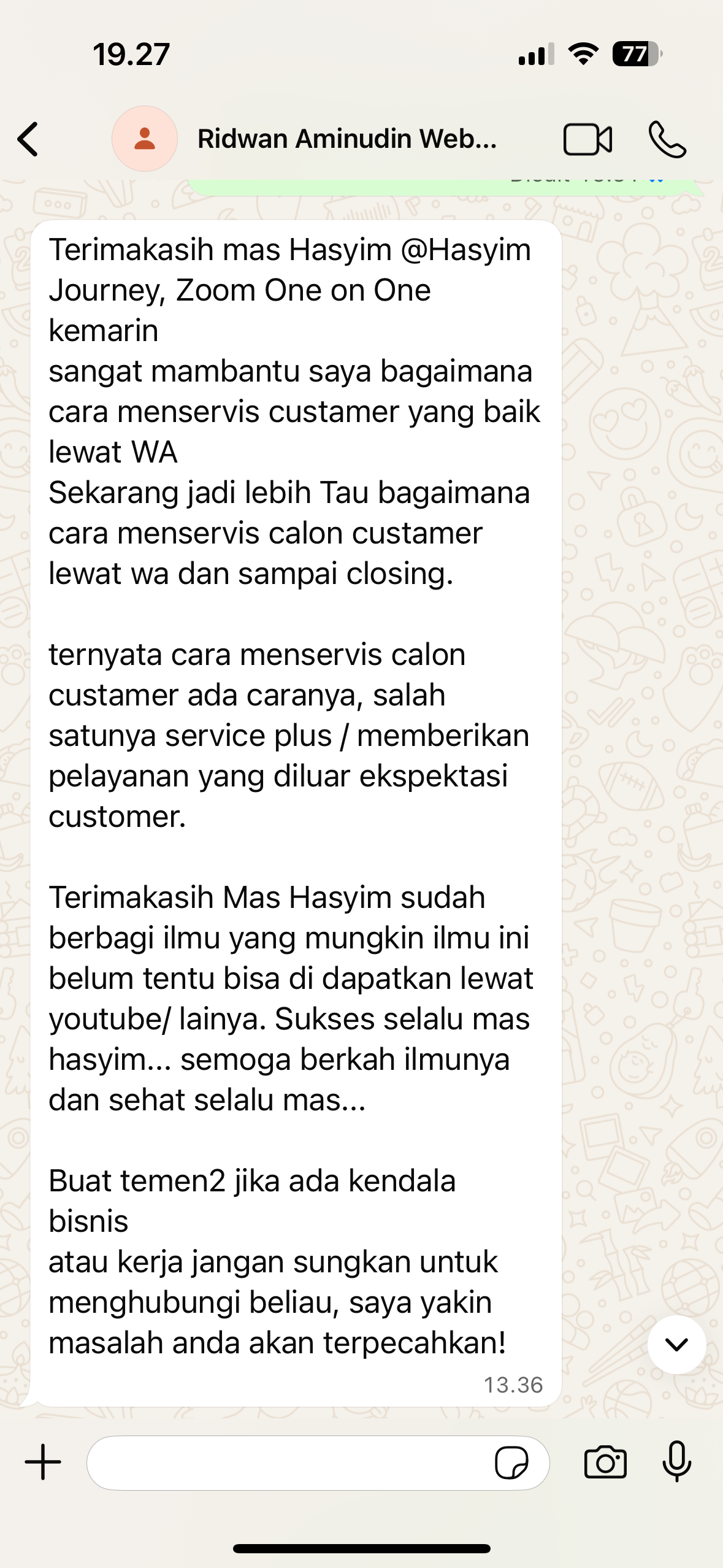Testimoni Owner Batik Arganta